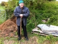 Pat Devereux of Ballinamonabeg preparing to put in ambush stone
